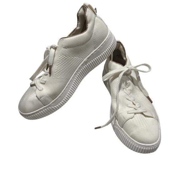 Sofft White Faro Sneakers Women Size 9 Comfort Recycled Knit Casual Eco-Friendly - Picture 1 of 8